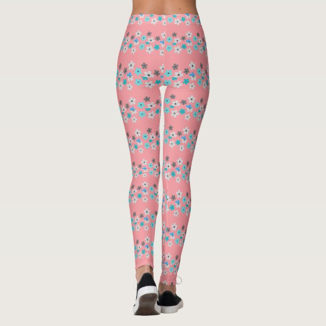 Leggings Floral moderno rústico  (Reverso)