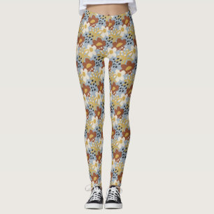 Leggings Floral orgánica plana