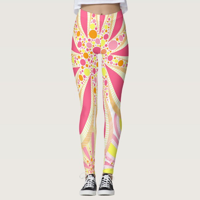 Leggings Floral Polka Dot (Anverso)