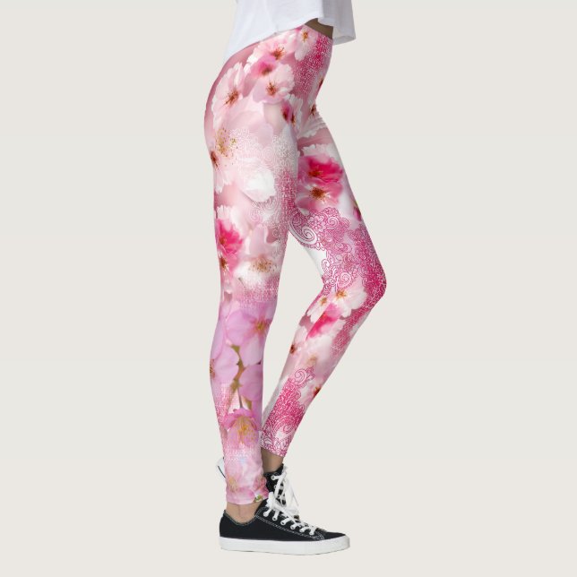 Leggings floral rosa (Derecha)