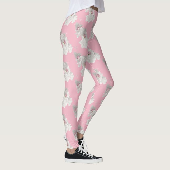 Leggings Floral rosa blanca y rosa (Derecha)