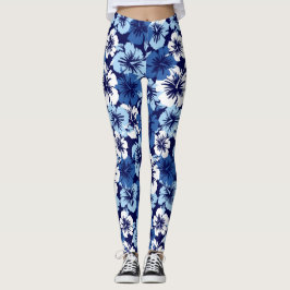 Leggings Floral tropical hawaiano del hibisco épico