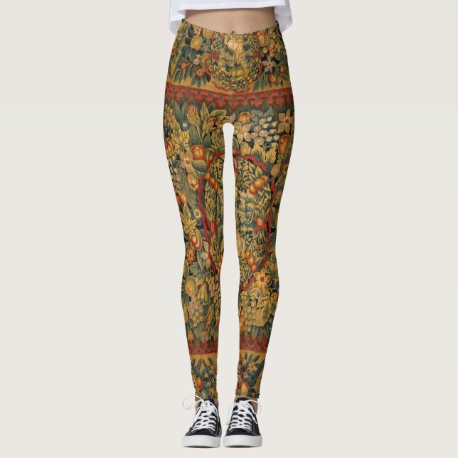 Leggings Floral Unicorn Motif (Anverso)