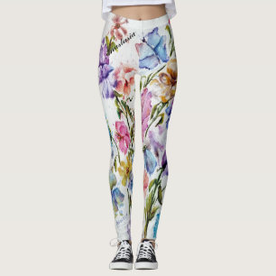 LEGGINGS FLORALES BLANCOS