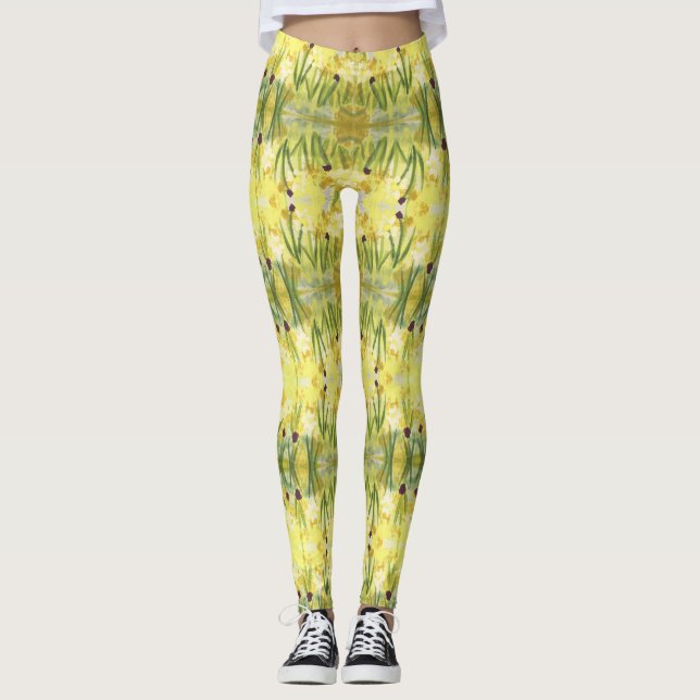 Leggings Florales de acuarela (Anverso)