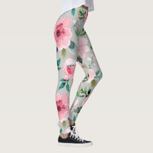 leggings florales de peonía