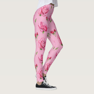 leggings florales de peonía