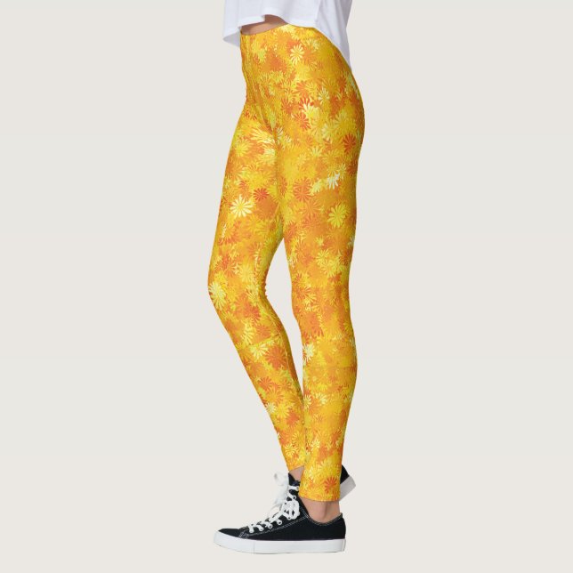 leggings florales naranjas (Izquierda)