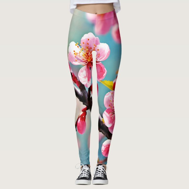 Leggings Florecimiento de cerezos en primavera (Anverso)