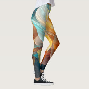 Leggings Florecimiento Radiante de Pétalos Etéreos en la Lu