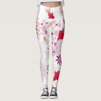 Leggings Florecimiento zen: Leggencias de Moda de Kimono