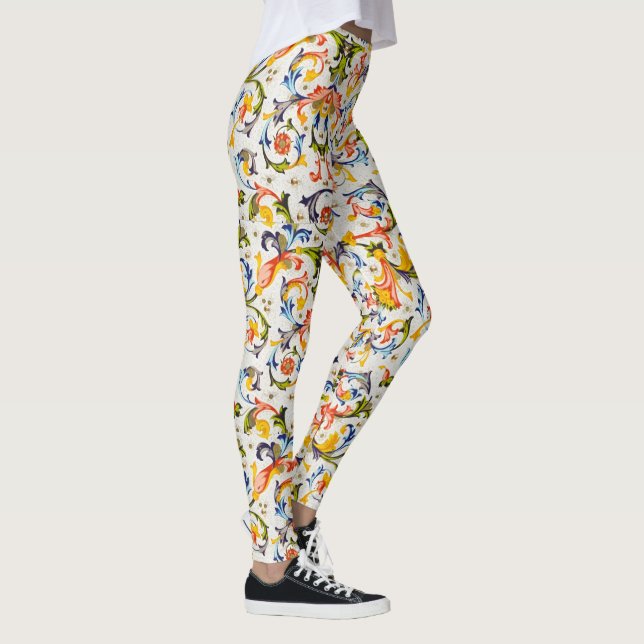 LEGGINGS FLORENTINA RENAISSANCE ESPÍRITU DE FLORES AMARILLO (Derecha)