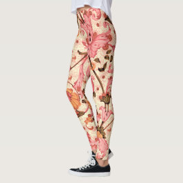 LEGGINGS FLORENTINA RENAISSANCE HERRAMIENTAS DE FLORES ROSA