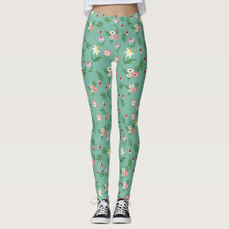 Leggings Flores 