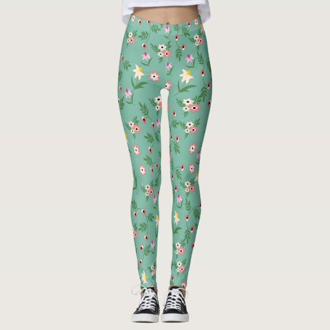 Leggings Flores  (Anverso)