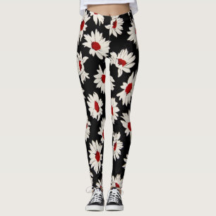 Leggings Flores abstractas, un patrón de acuarela artística