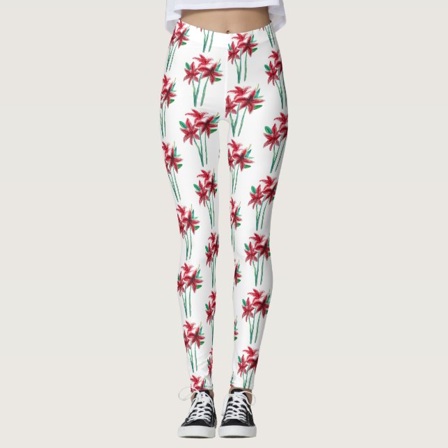 Leggings Flores acuáticas (Anverso)