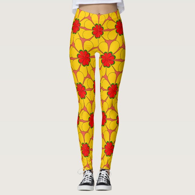 Leggings Flores amarillas (Anverso)