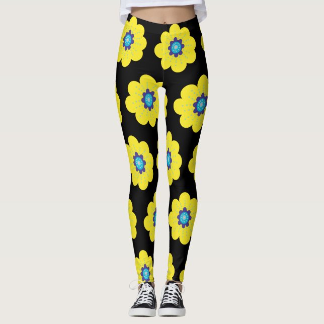 Leggings Flores amarillas  (Anverso)
