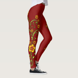 Leggings Flores amarillas en las piernas de los vides