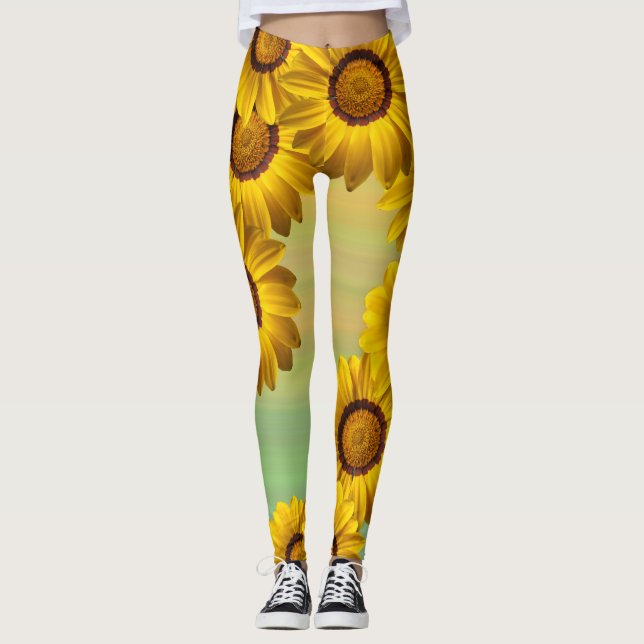 Leggings Flores amarillas en primavera (Anverso)
