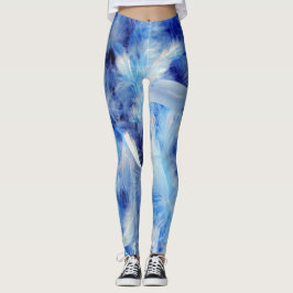 Leggings Flores azules