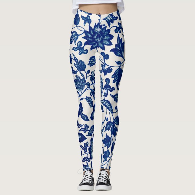 Leggings Flores azules (Anverso)