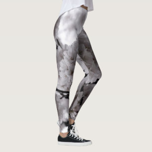 Leggings Flores blancas