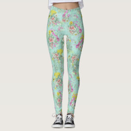 Leggings Flores clásicas Retro Meadow