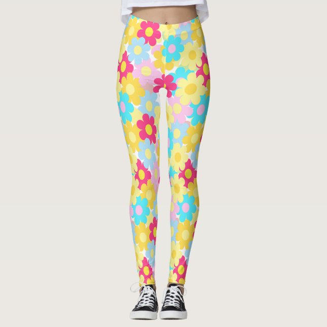 Leggings Flores cortas (Anverso)