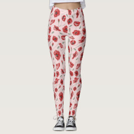 Leggings Flores de amapola