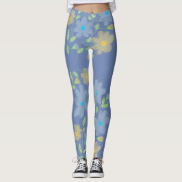 Leggings Flores de azul