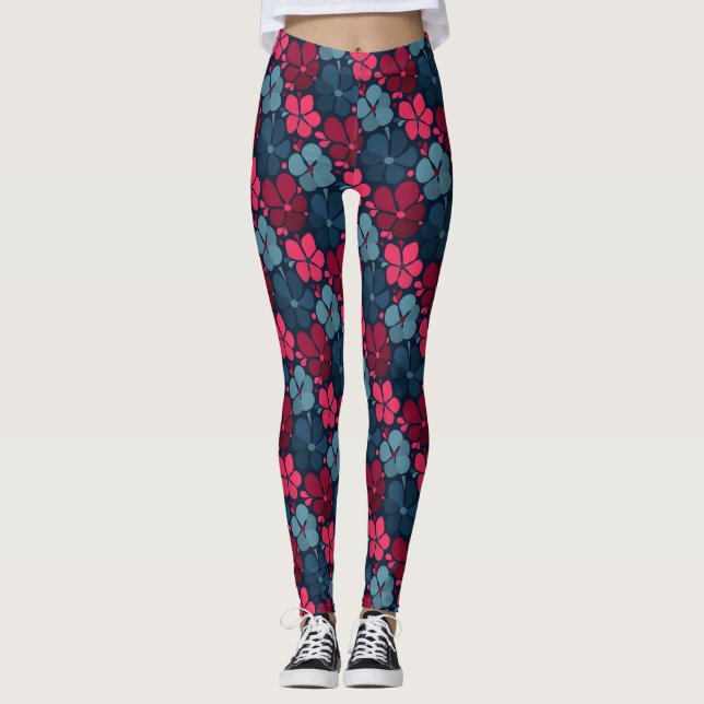Leggings flores de boho (Anverso)