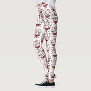 Leggings Flores de Borgoña, nadie eres tú y ese es tu poder