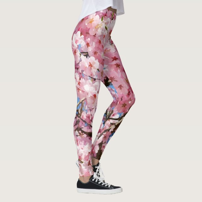 Leggings Flores de cerezo acuarela (Derecha)