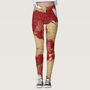 Leggings Flores de cerezo de kimono japonesas