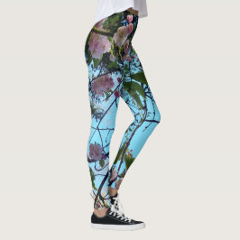 Leggings Flores de cerezo Sakura Flores Florales Leggencias