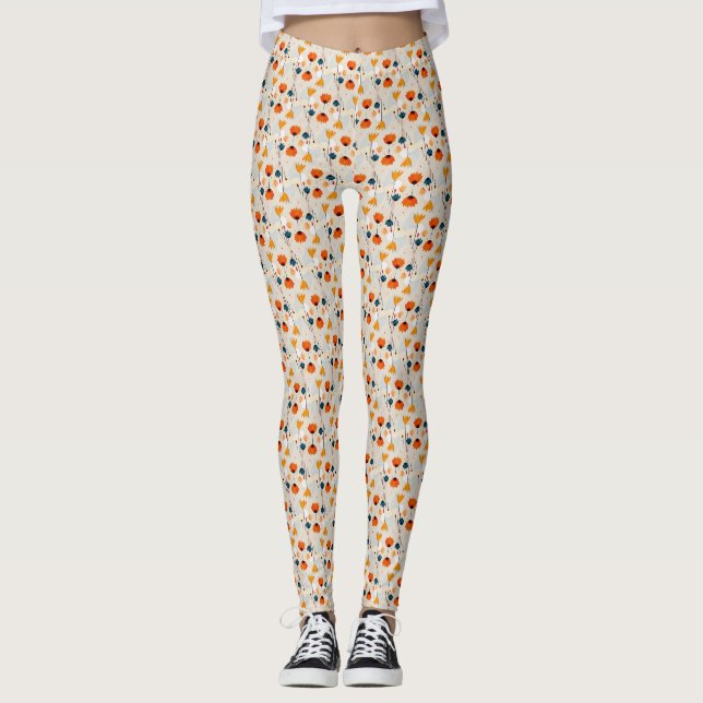 Leggings Flores de color (Anverso)