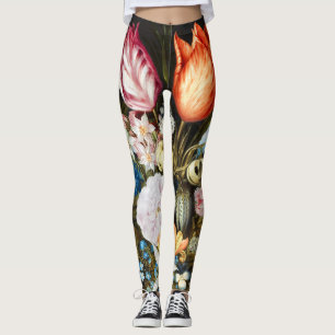 Leggings Flores de época en un vaso de Ambrosius Bosschaer