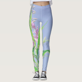 Leggings Flores de hierba de fuego de Chamaenerion angustif