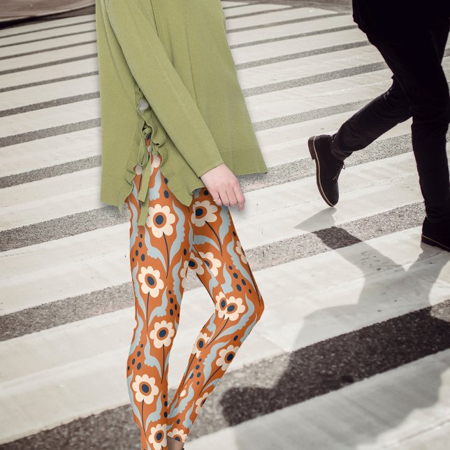 Leggings Flores de huevo Naranja quemadas en invierno (Subido por el creador)