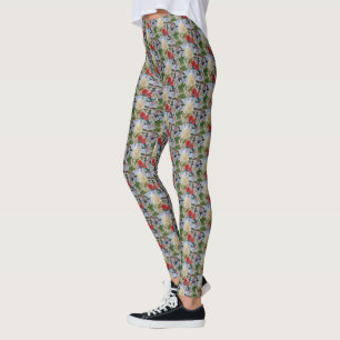 Leggings Flores de invierno y Holly