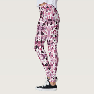 Leggings Flores de jardín abstractas: elegancia del arte mo