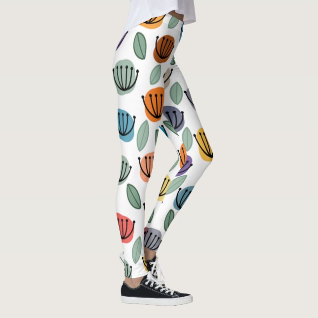 Leggings Flores de la Copa Scandi (Derecha)
