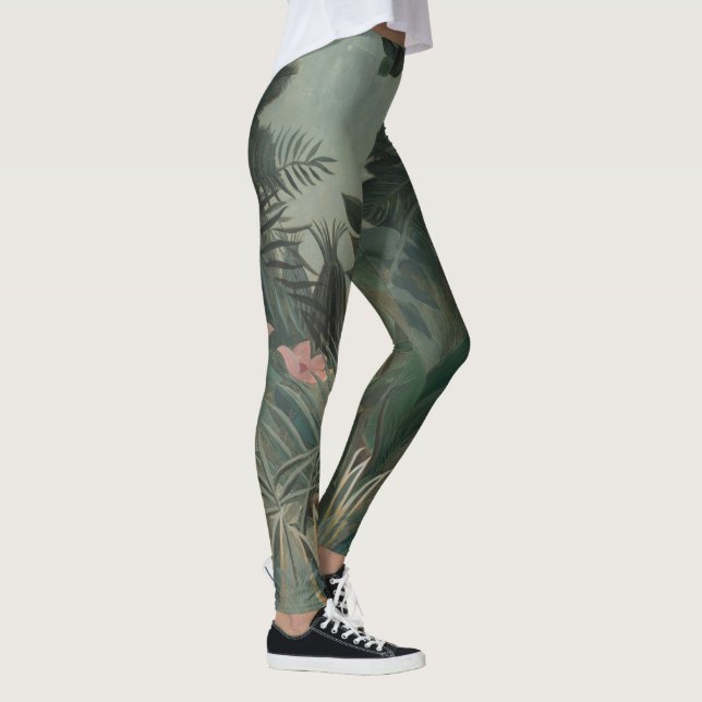 Leggings Flores de la jungla tropical Pintado de Rousseau f (Derecha)