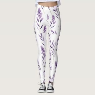 Leggings Flores de lavanda Thunder_Cove