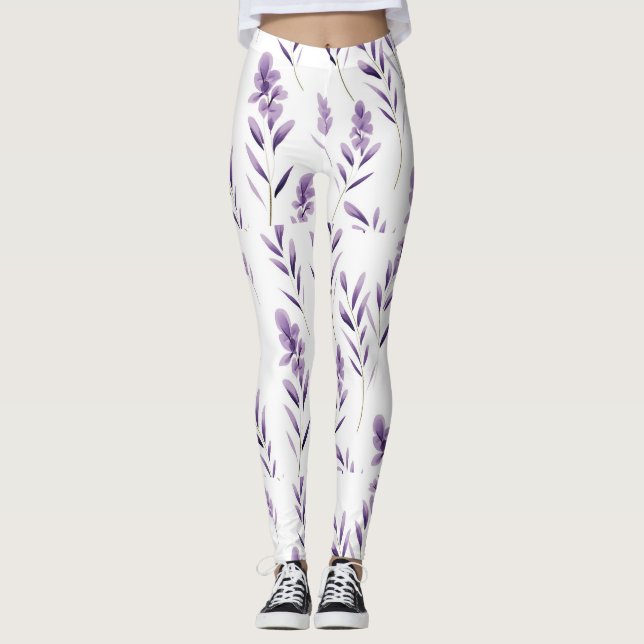 Leggings Flores de lavanda Thunder_Cove (Anverso)