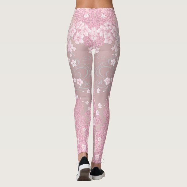 Leggings Flores de legiones elegantes (Reverso)