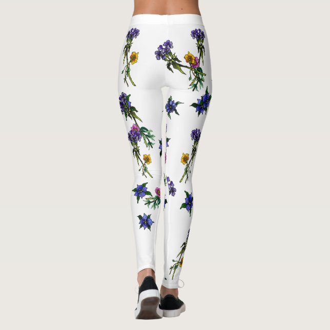 Leggings Flores de lluvia #2 Piernas (Reverso)