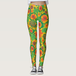 Leggings Flores de mano humeantes